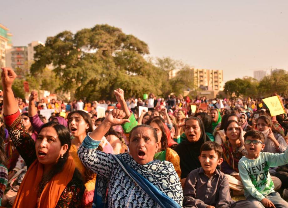 pakistan women's march aurat march international women's day