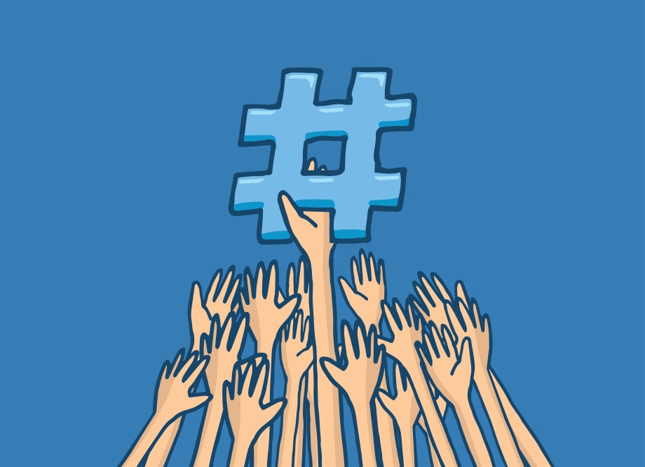 social media instagram twitter facebook hashtag