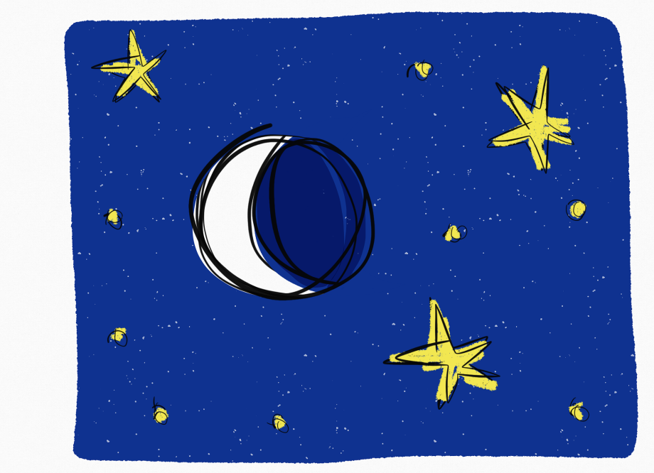 Moon and stars Eid Mubarak